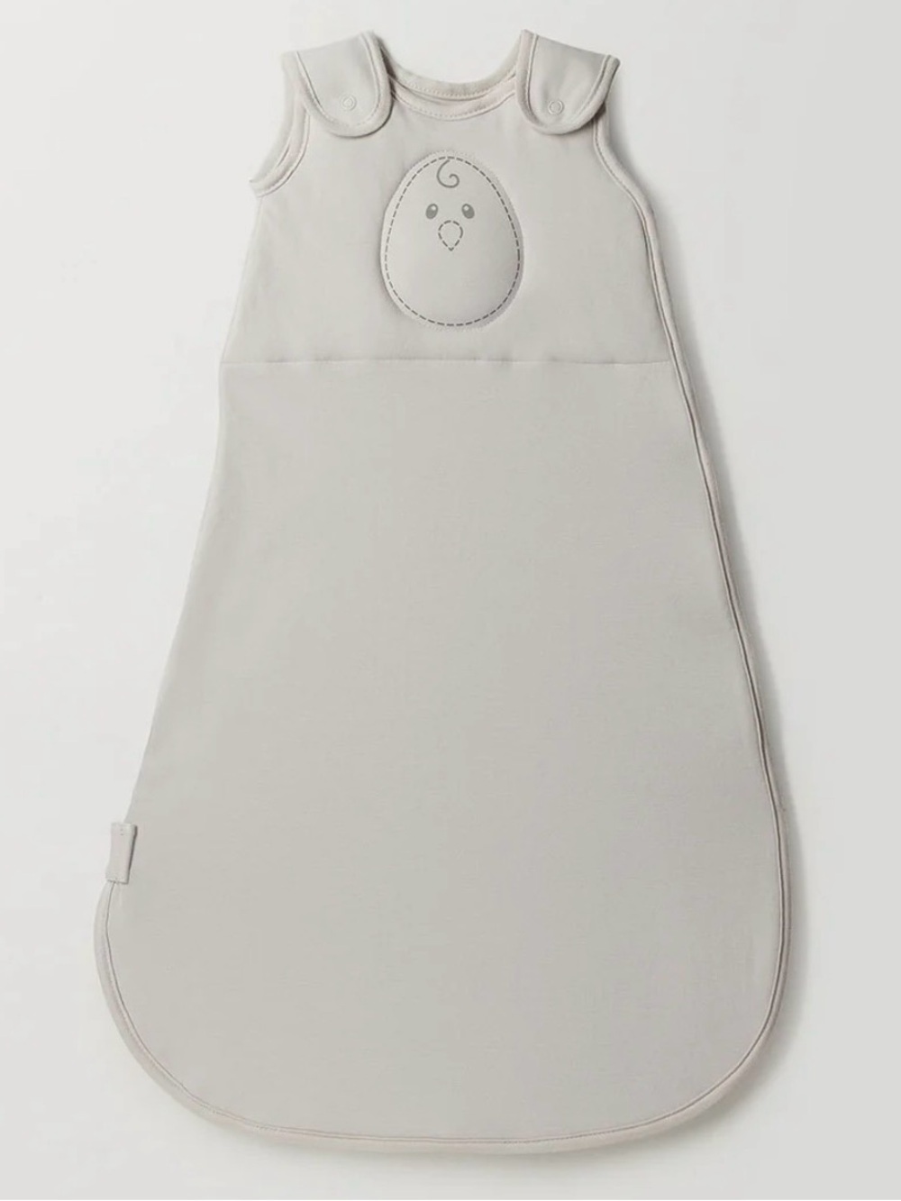 Nested Bean Cream Baby Sleep Sack with Embroidered Egg Detail